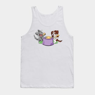 Pizza Kitty & Puppy Tank Top